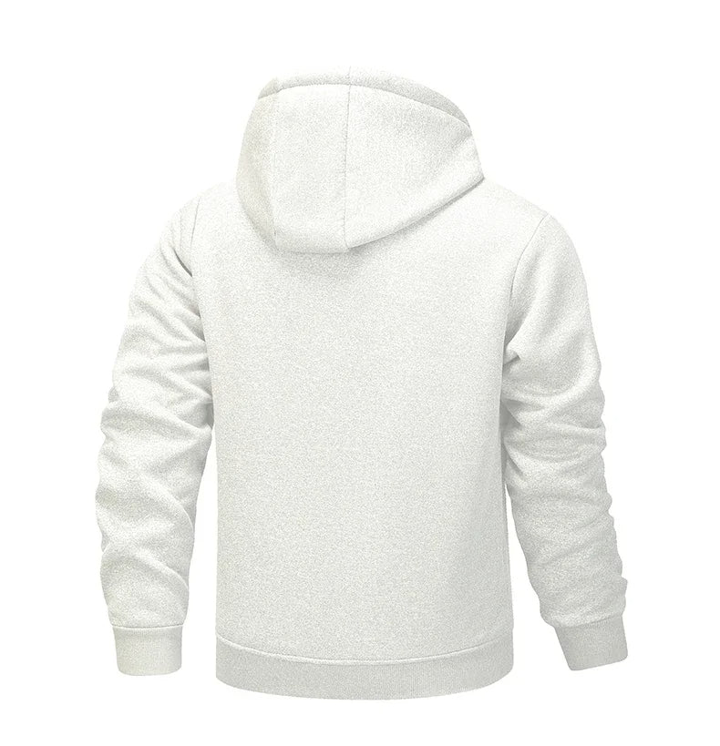 Vincent – Warme Fleece Hoodie met Rits Voor Heren