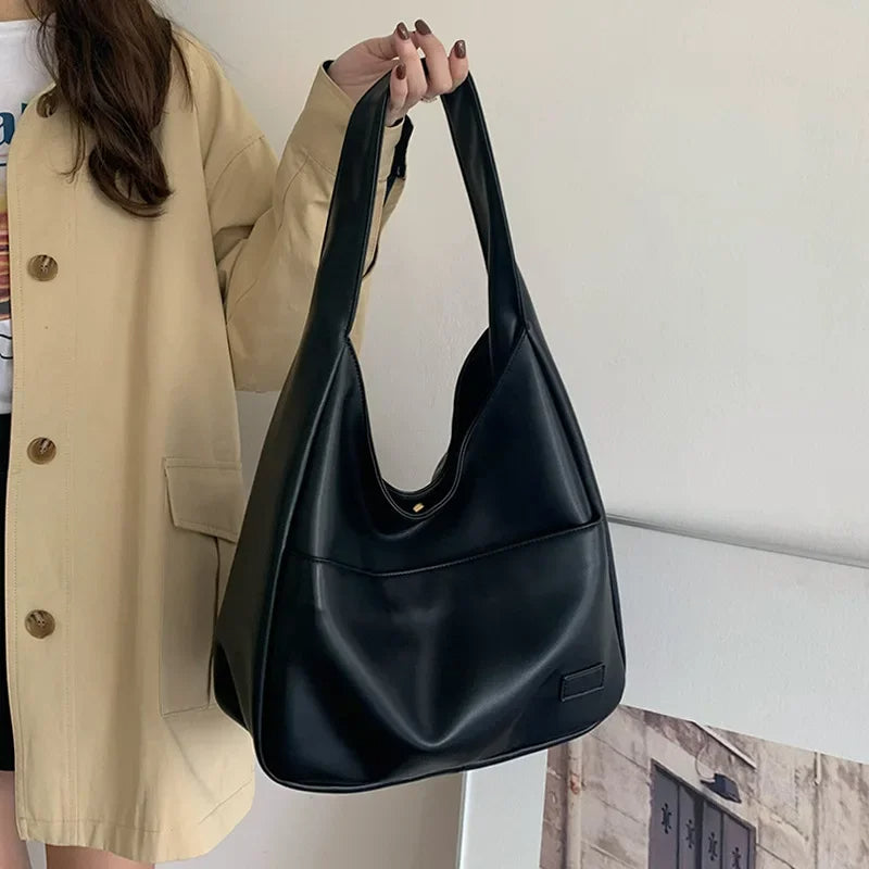 Vintage Hobo Schoudertas met Grote Capaciteit