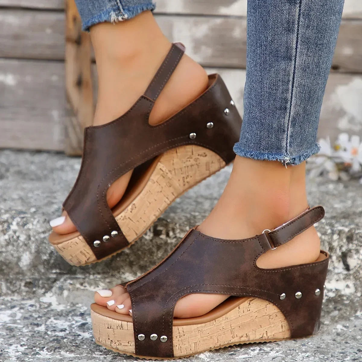 Sandalen met Sleehak