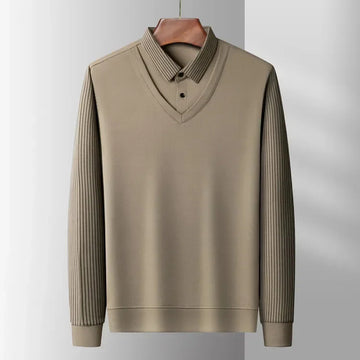 Renlo – Heren Casual herenpolo met ingebouwde kraaglook