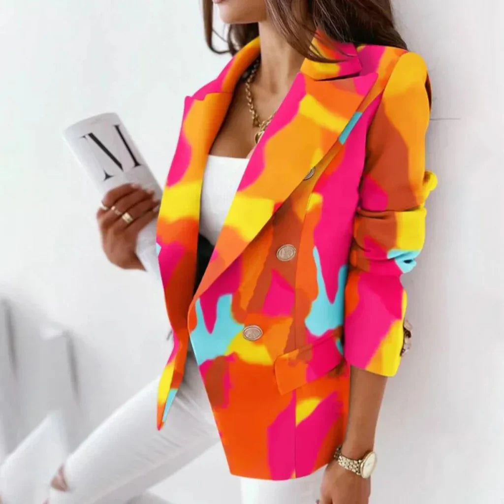 Damesblazer met Wendekraag