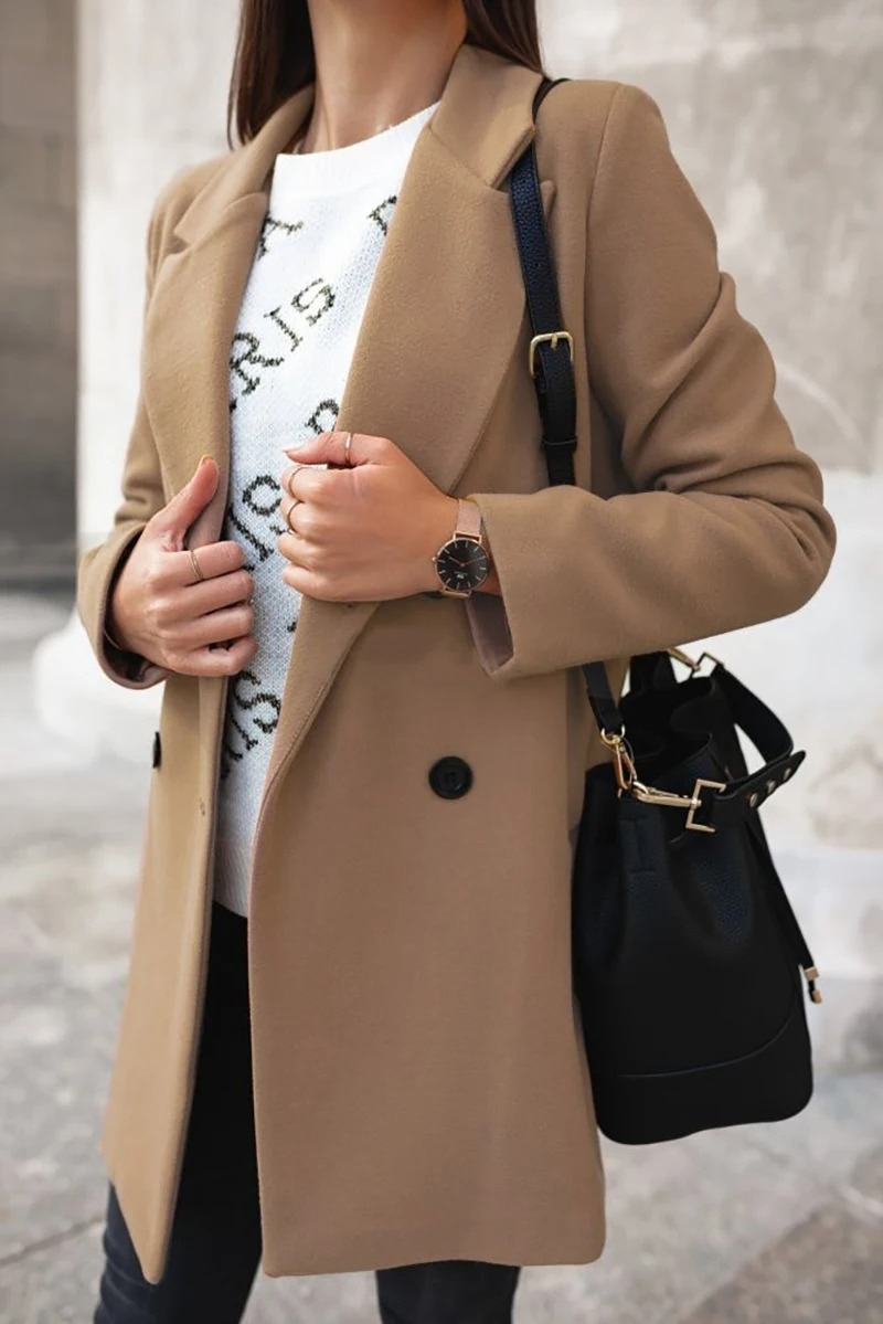 ORLANDO - Chique Korte Trenchcoat Dames elegant chique damesjas najaarsjas knopen