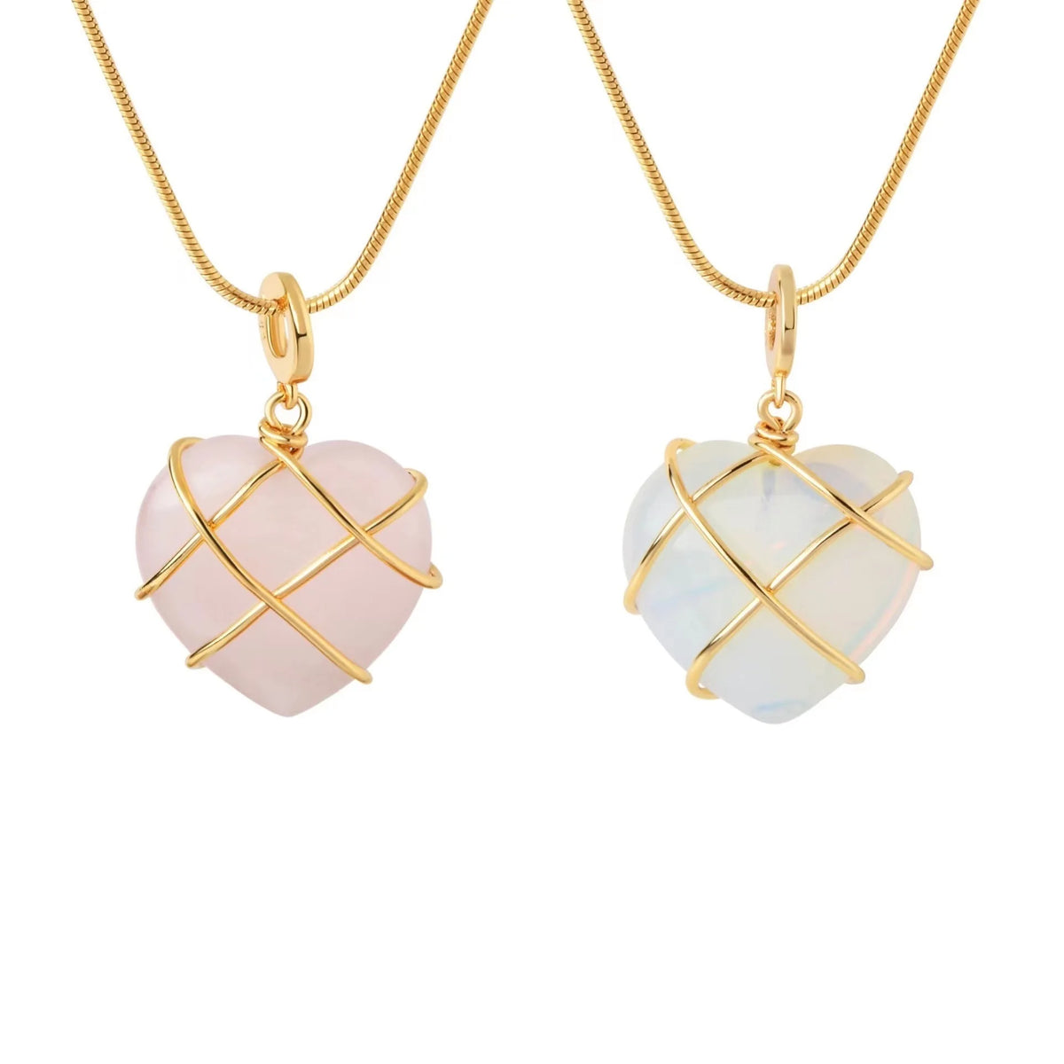 Romantische Hart Ketting (2 Stuks)