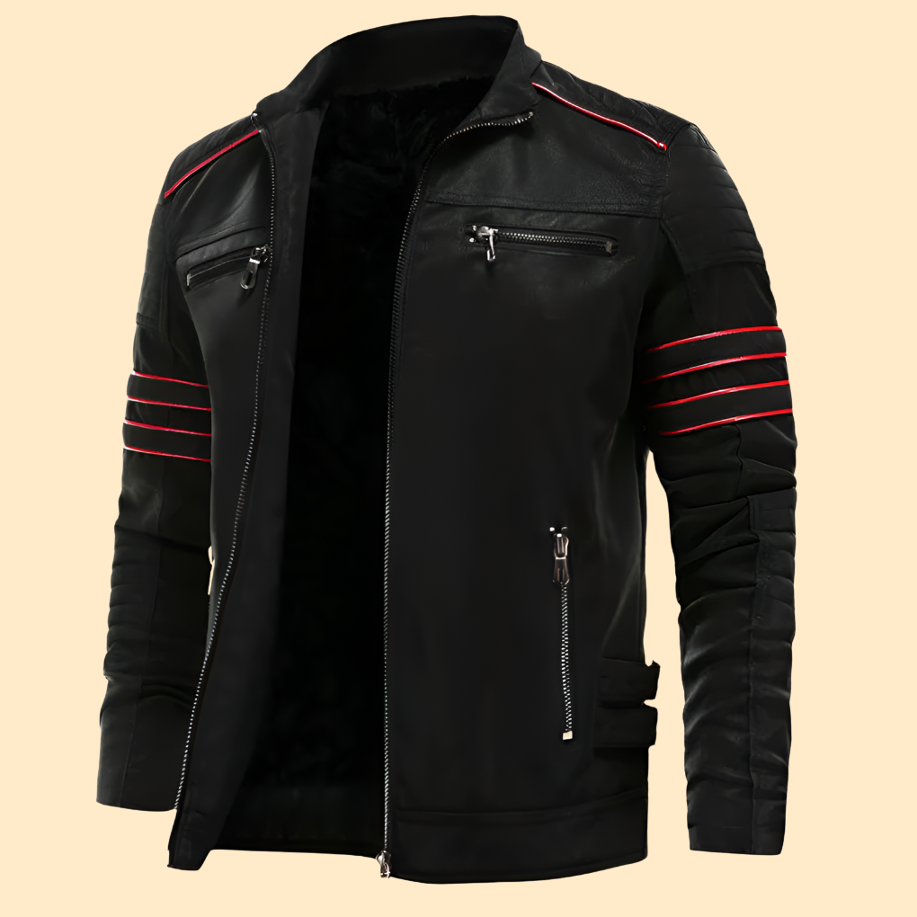 Luxe leren jas voor heren