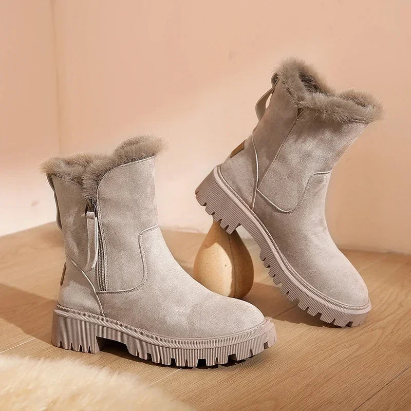 Warme dameslaarzen voor de winter
