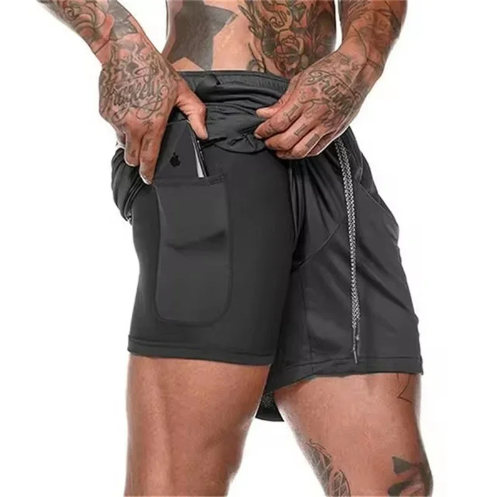 ActiveFlex – 2-in-1 Sportshort voor Mannen