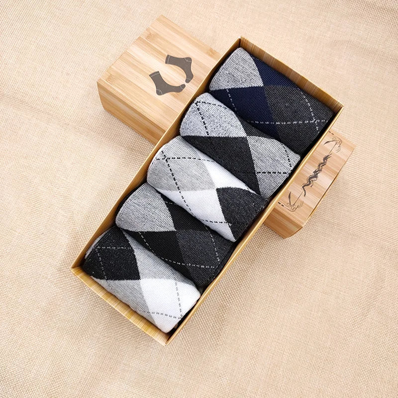 5-Pack Ademend Herensokken in Geschenkdoos