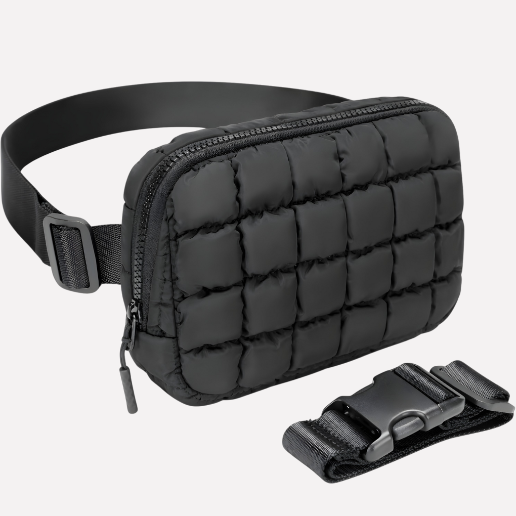 Gequilte Mini Tas met Extra-Lange Riem