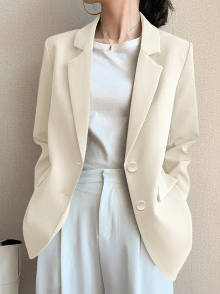 Vintara - Blazer Met Dubbele Knopen dames vrouwenpak damespak werkkleding nette kleding net pak