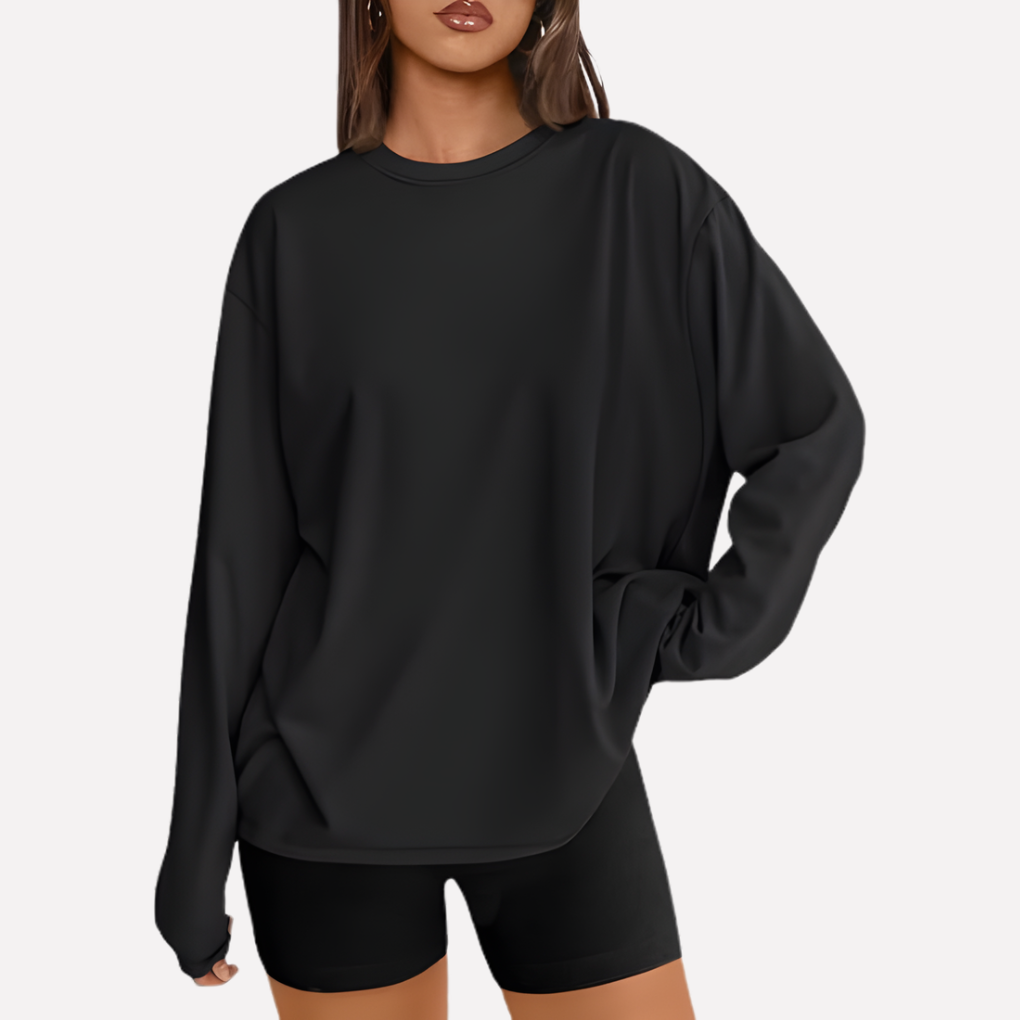 Vrouwen oversized shirt met lange mouwen