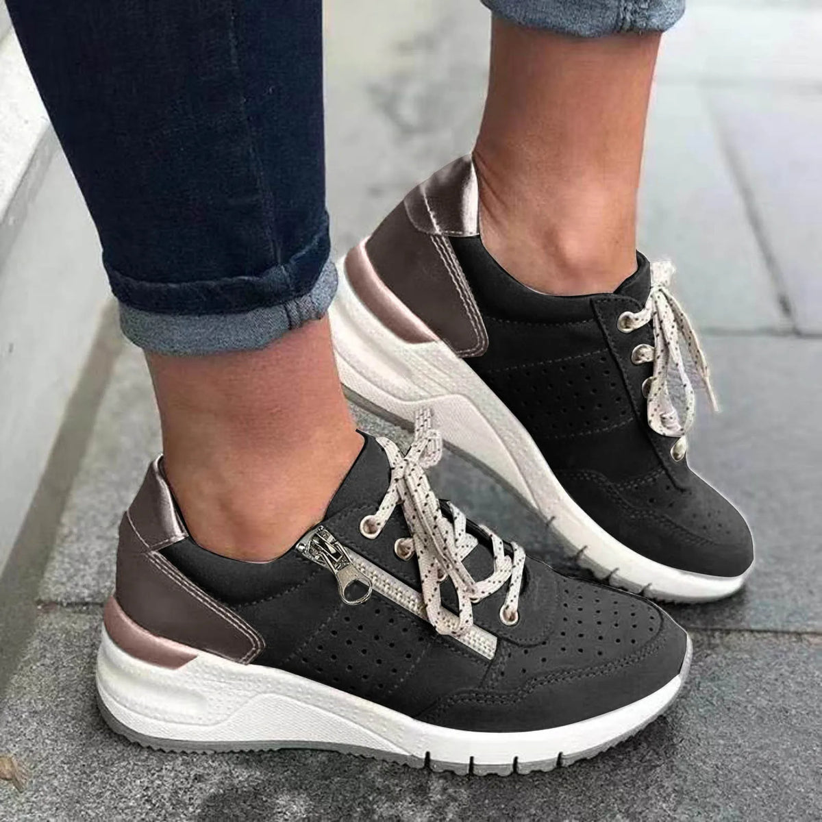 Emersyn – Trendy Dikke Zool Sneakers voor Dames