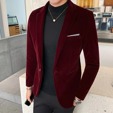 Daniel – Luxe Fluwelen Blazer voor Heren