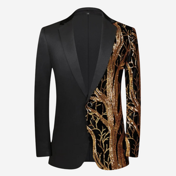 Luxe pailletten blazer voor heren
