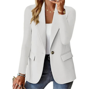 Getailleerde comfortabel Blazer Met Één Knoop Voor Dames