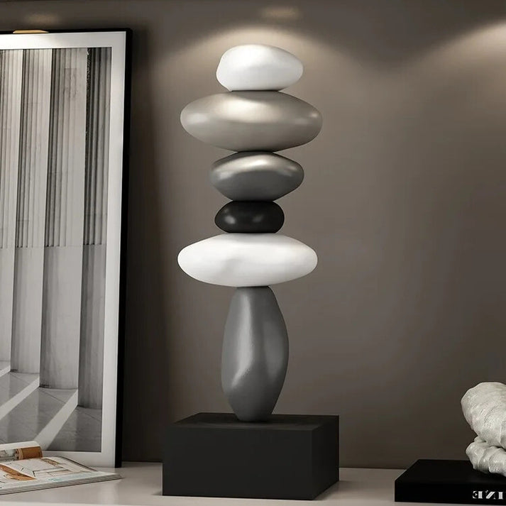 StoneBalance - Moderne Stabiele Stenen Sculptuur