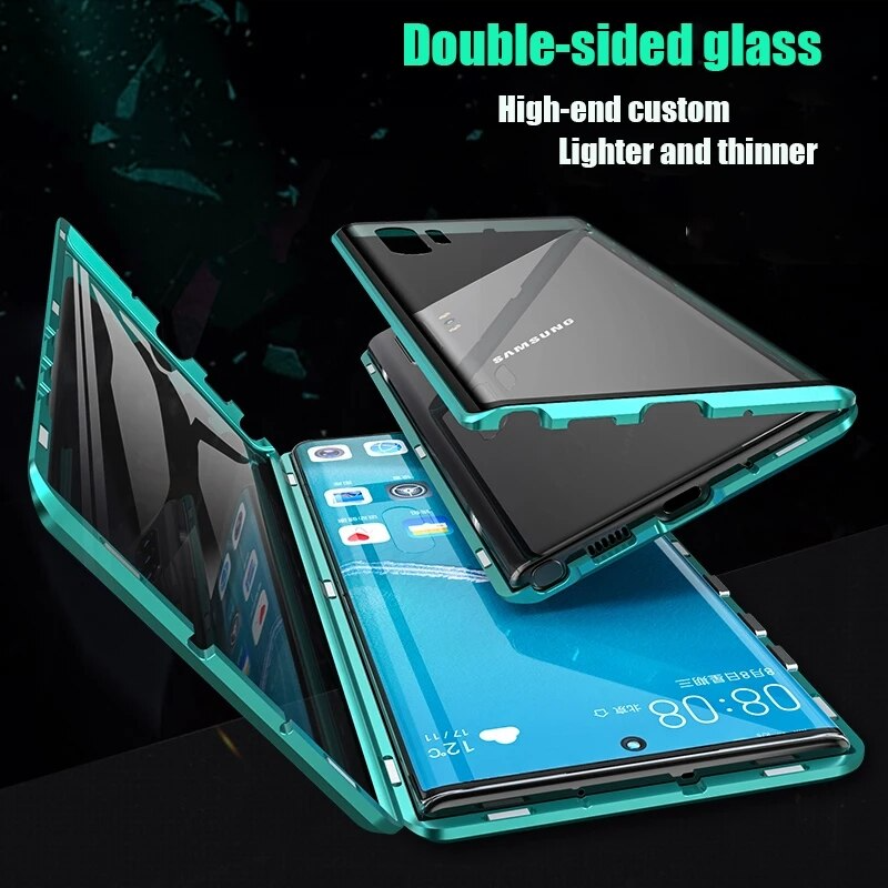 Telefoonhoes van gehard glas voor Samsung