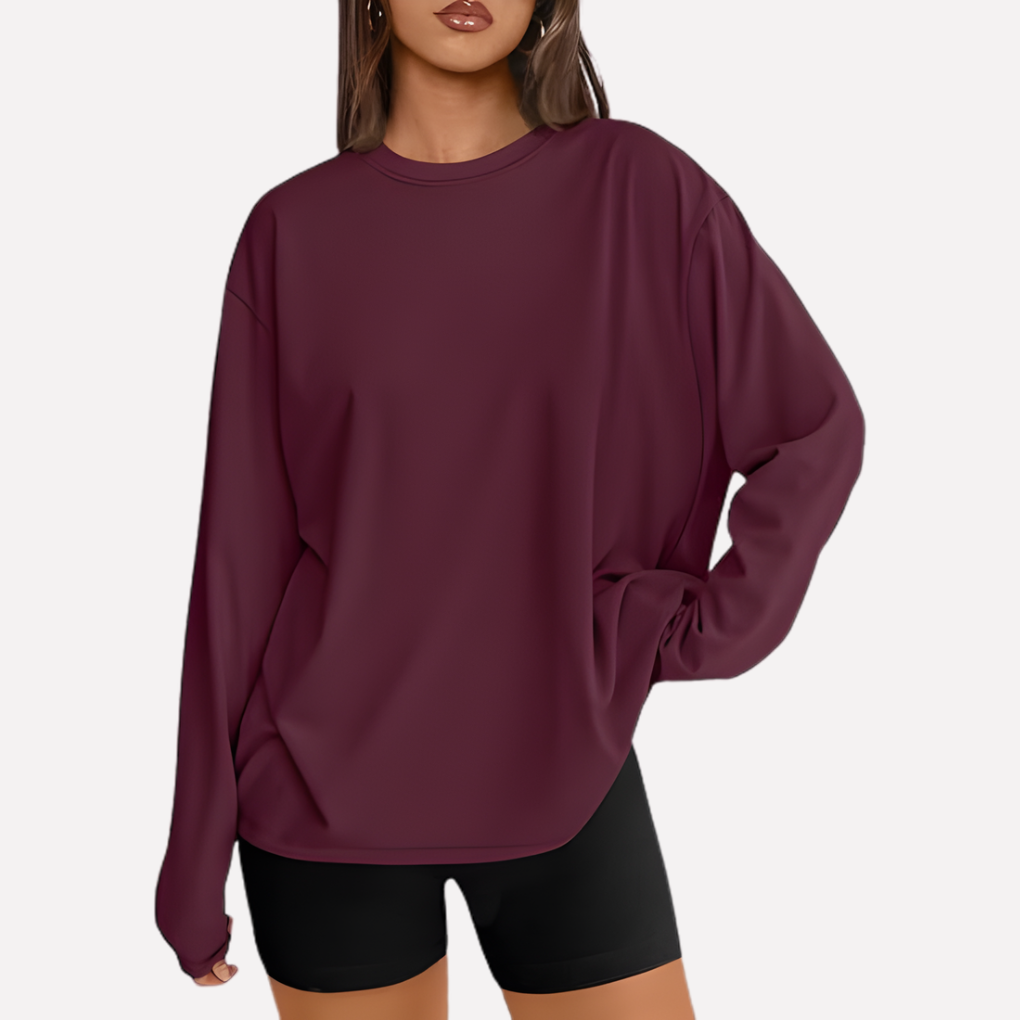 Vrouwen oversized shirt met lange mouwen