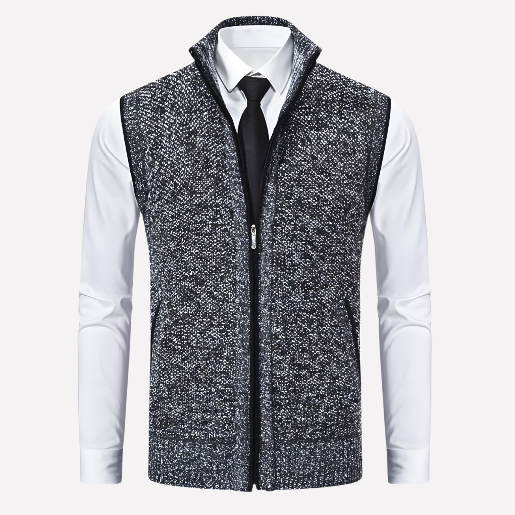 Heren vest met rits aan de voorkant