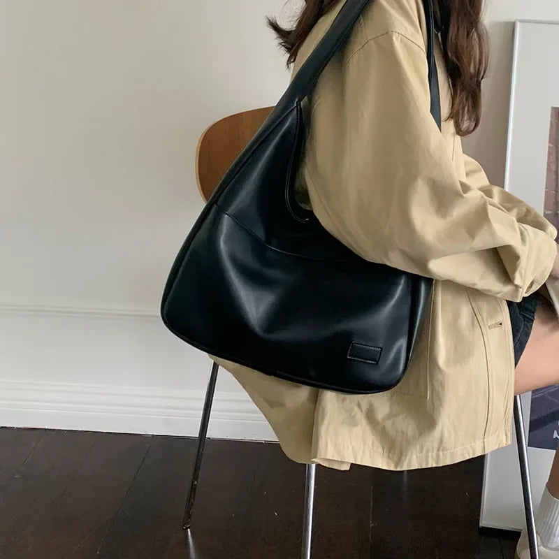 Vintage Hobo Schoudertas met Grote Capaciteit