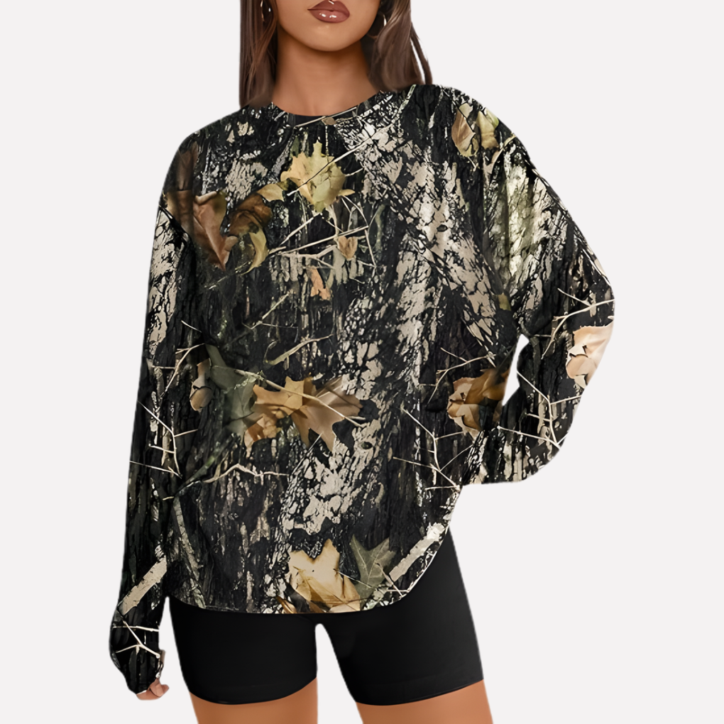 Vrouwen oversized shirt met lange mouwen