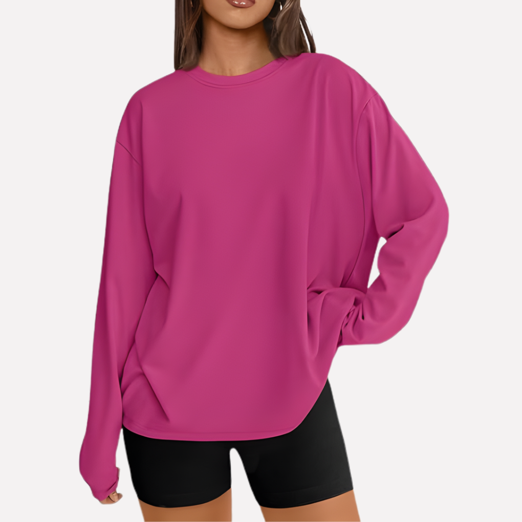 Vrouwen oversized shirt met lange mouwen