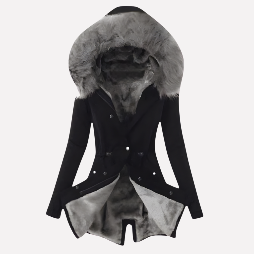 Dames winterjas met capuchon