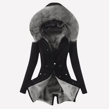 Dames winterjas met capuchon