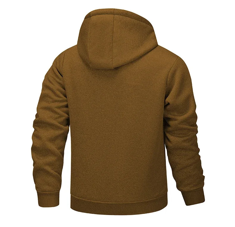 Vincent – Warme Fleece Hoodie met Rits Voor Heren