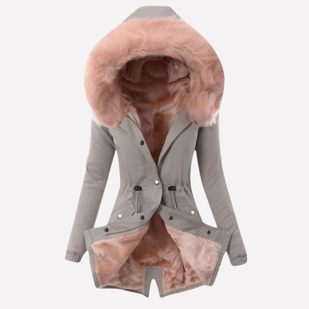 Dames winterjas met capuchon