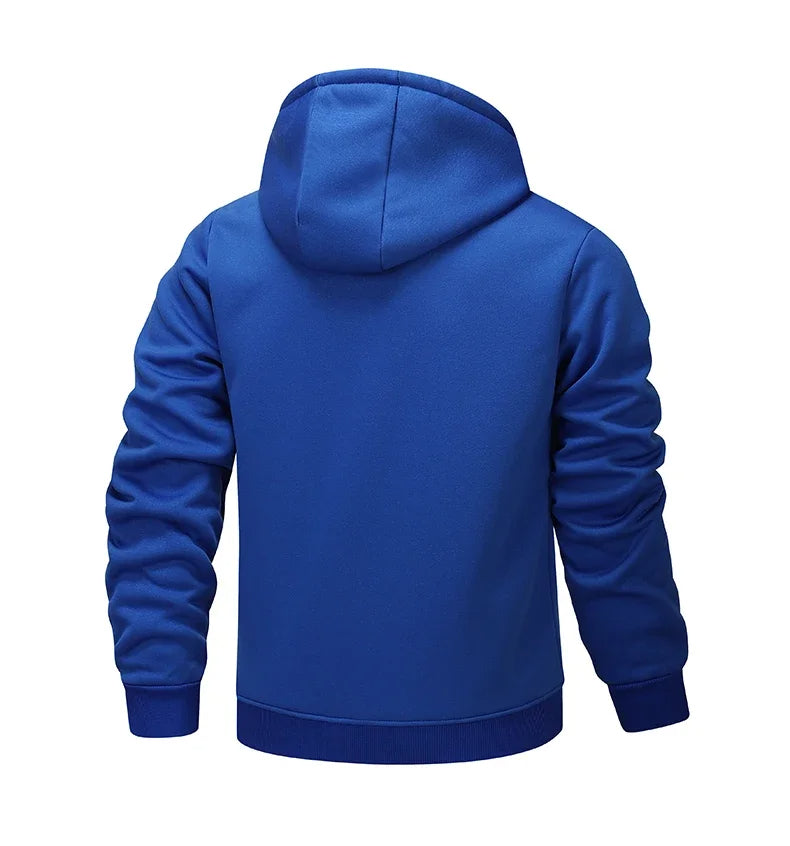 Vincent – Warme Fleece Hoodie met Rits Voor Heren