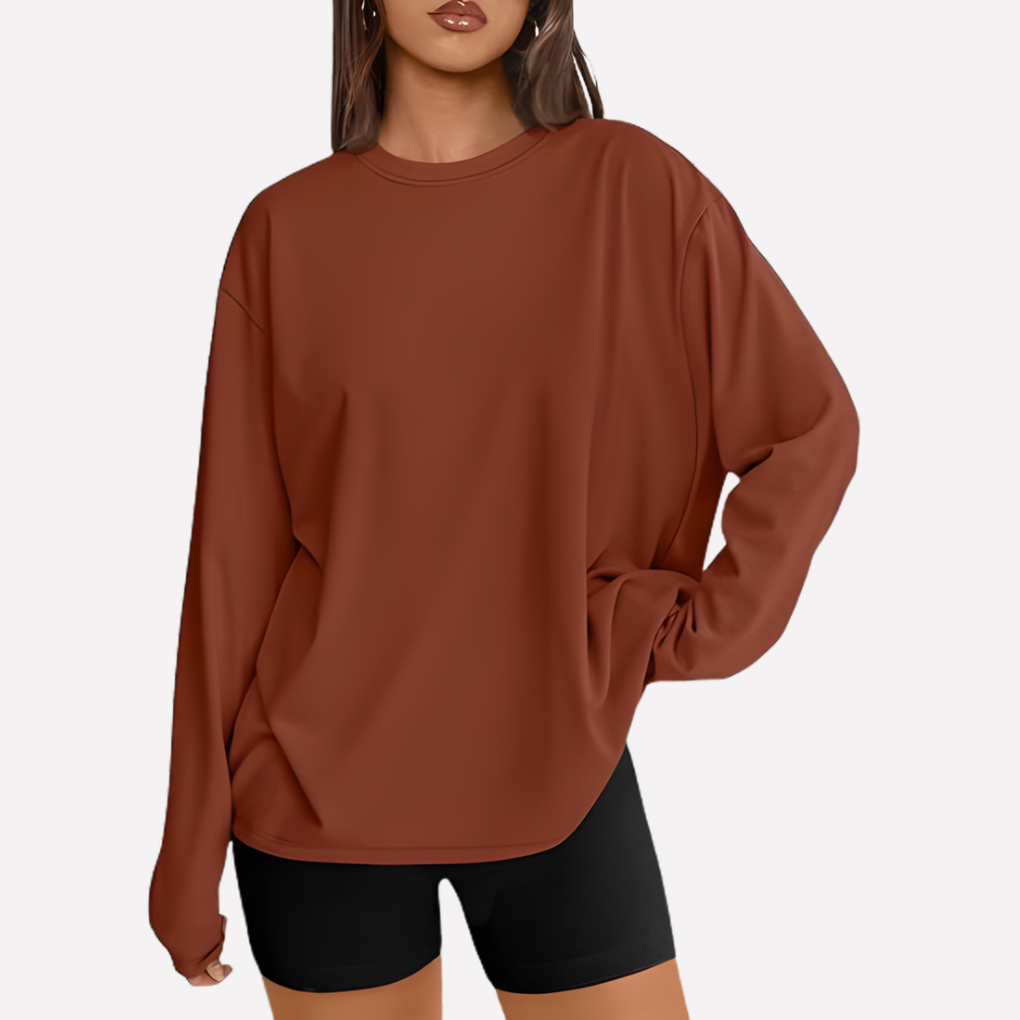 Vrouwen oversized shirt met lange mouwen