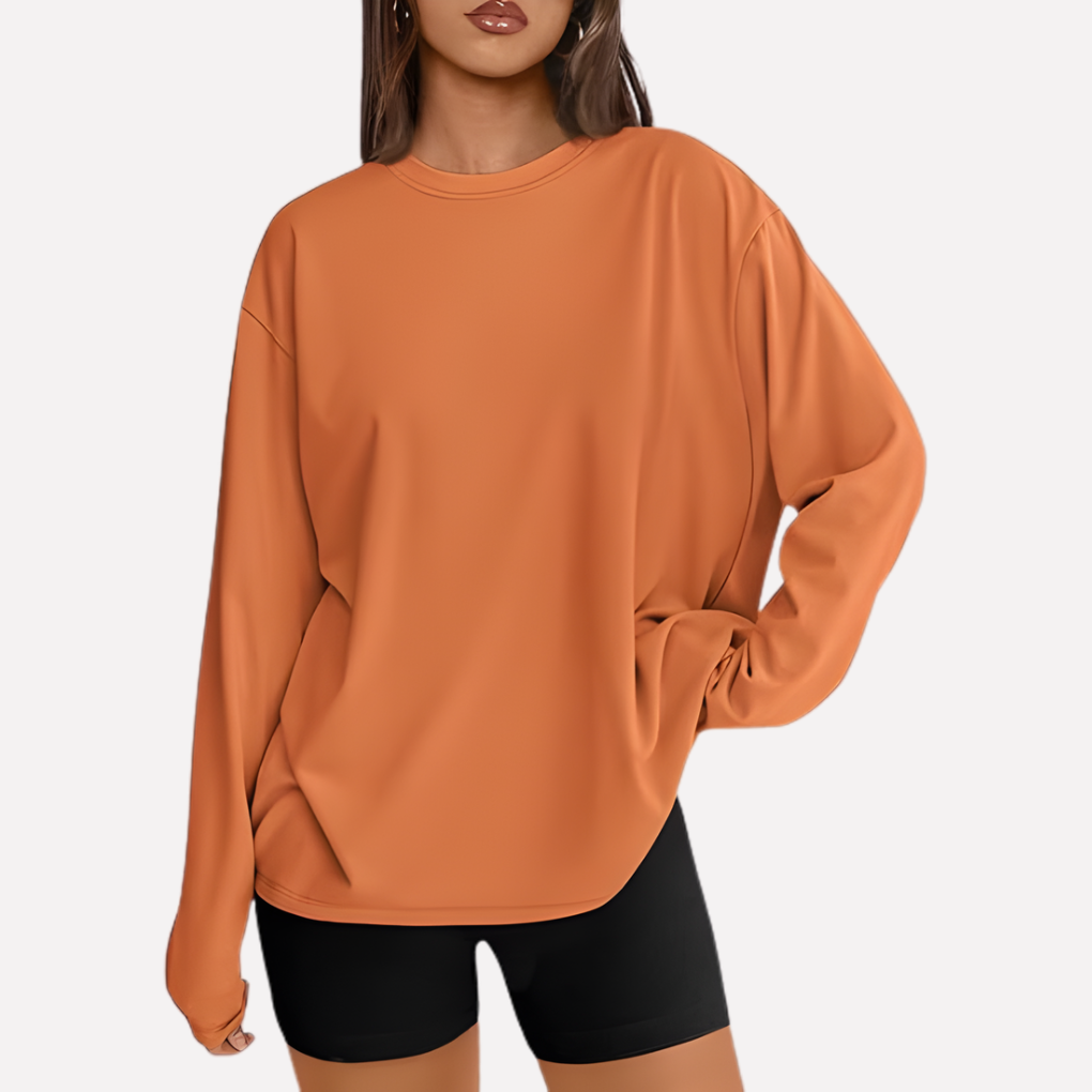 Vrouwen oversized shirt met lange mouwen