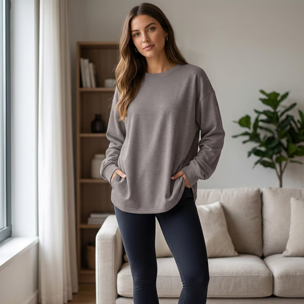 Vrouwen oversized shirt met lange mouwen