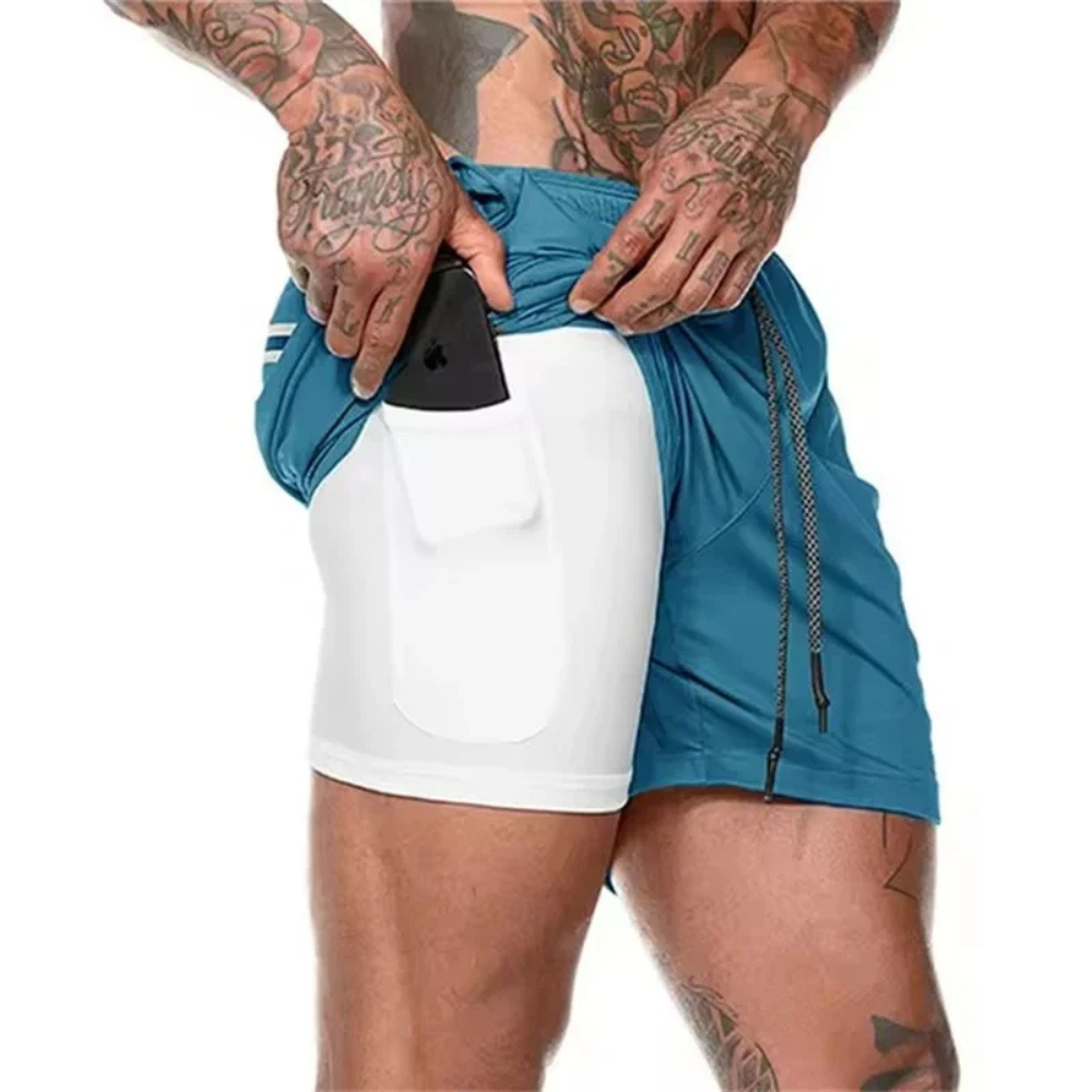 DraftFlex – 2-in-1 sportshort voor mannen