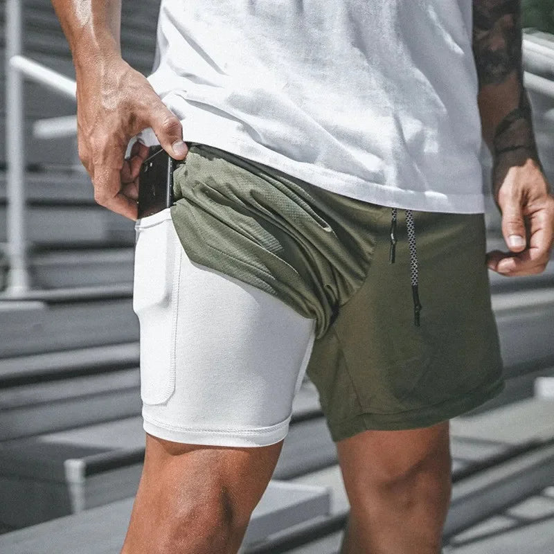 ActiveFlex – 2-in-1 Sportshort voor Mannen
