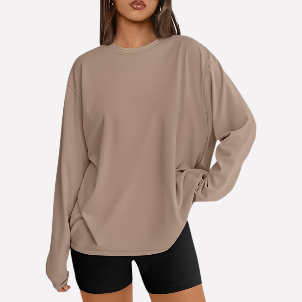 Vrouwen oversized shirt met lange mouwen