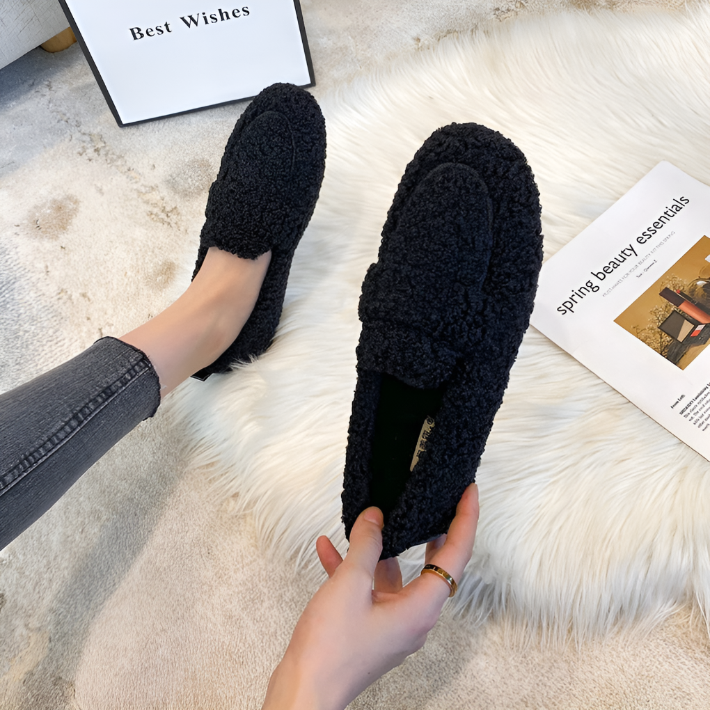 Pluche pantoffels voor dames