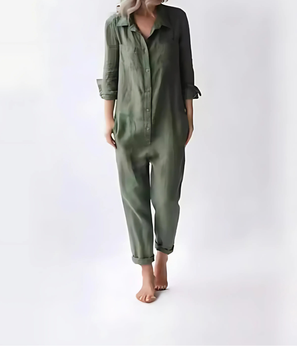 Khloe – linnen jumpsuit voor dames