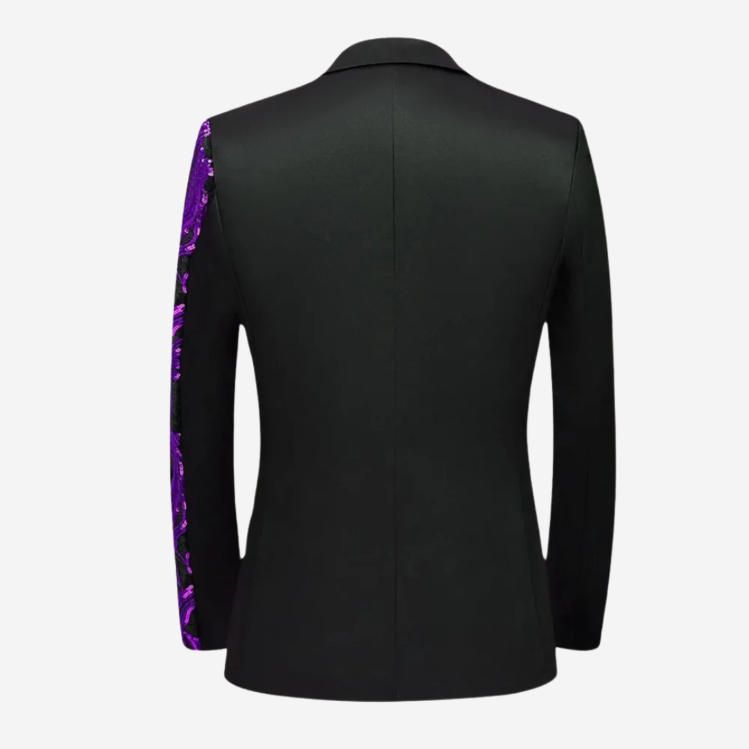 Luxe pailletten blazer voor heren