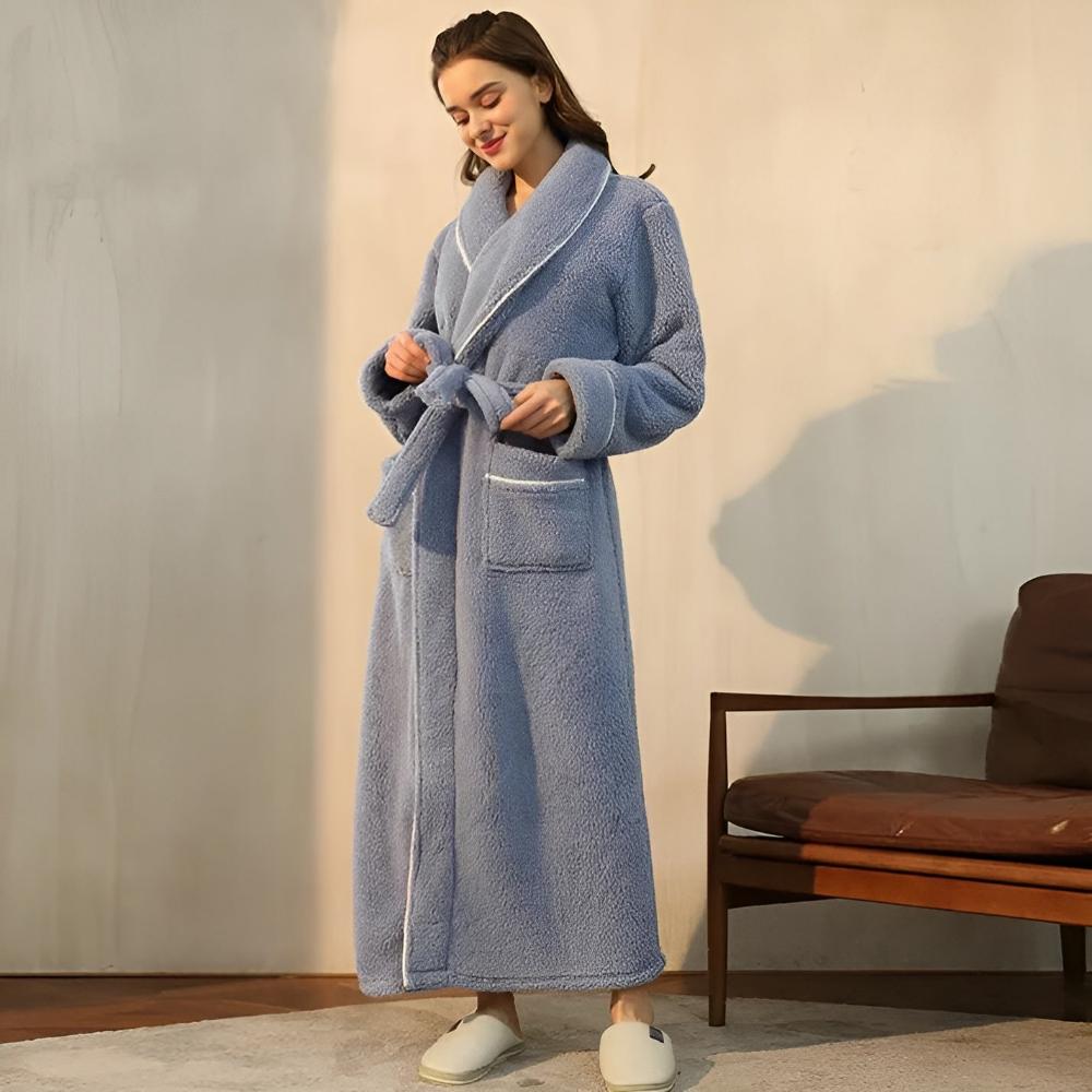 Luxe fleece badjas voor warmte en comfort