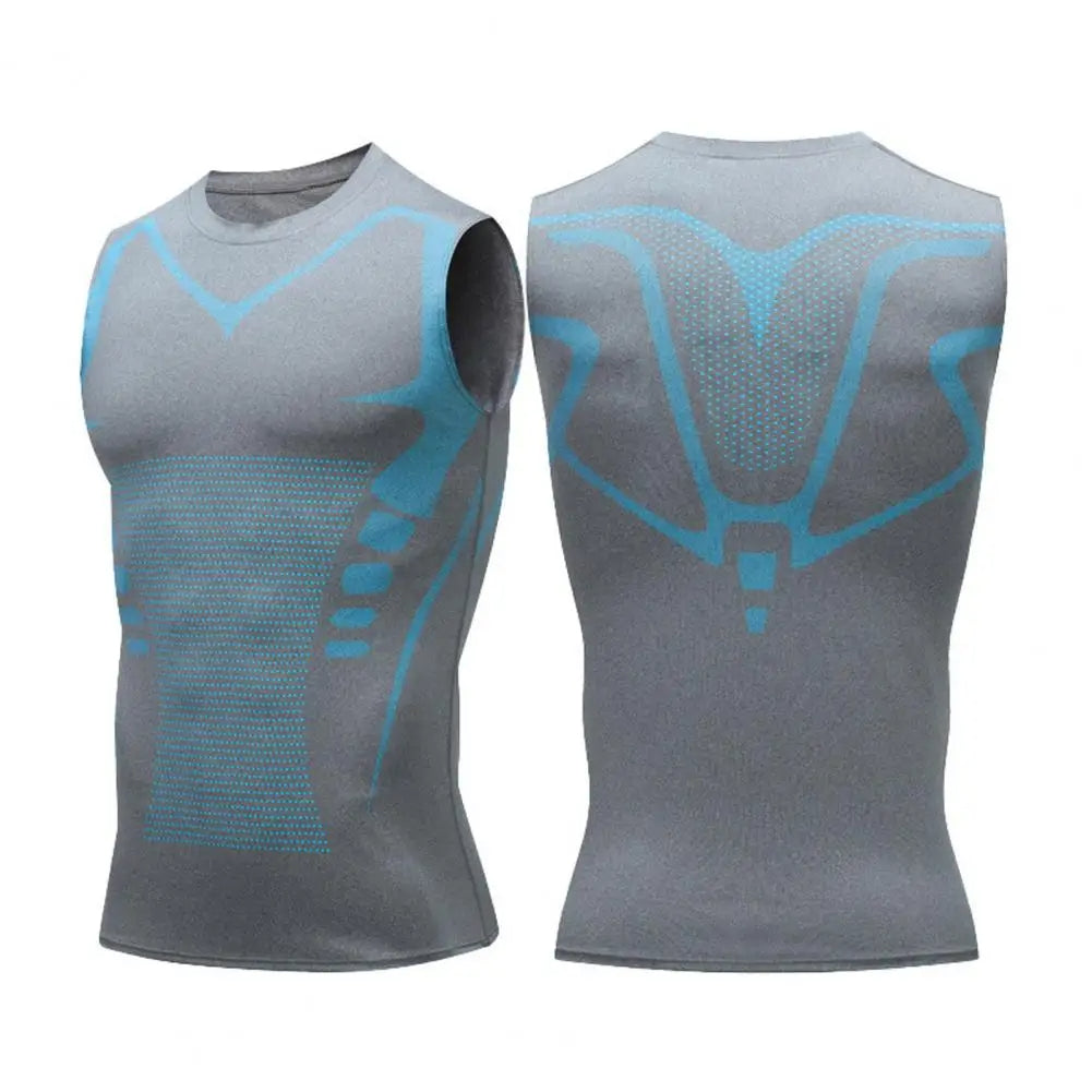 Compressie Sportshirt voor Heren met Slanke Pasvorm
