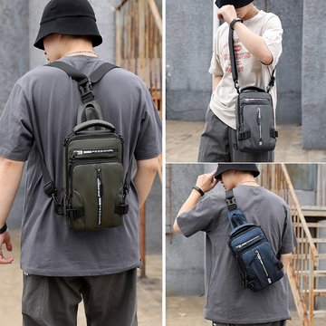 Waterdichte Anti-diefstal Crossbody Tas met USB-poort