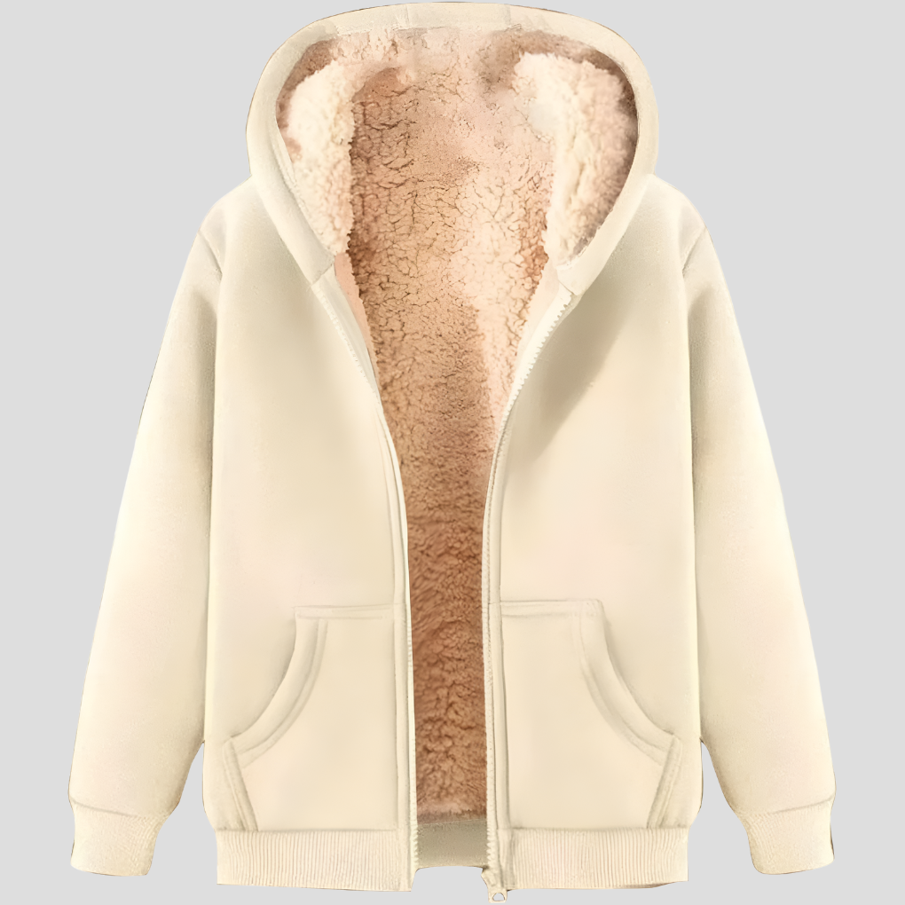 Warme fleecegevoerde winterhoodie voor heren