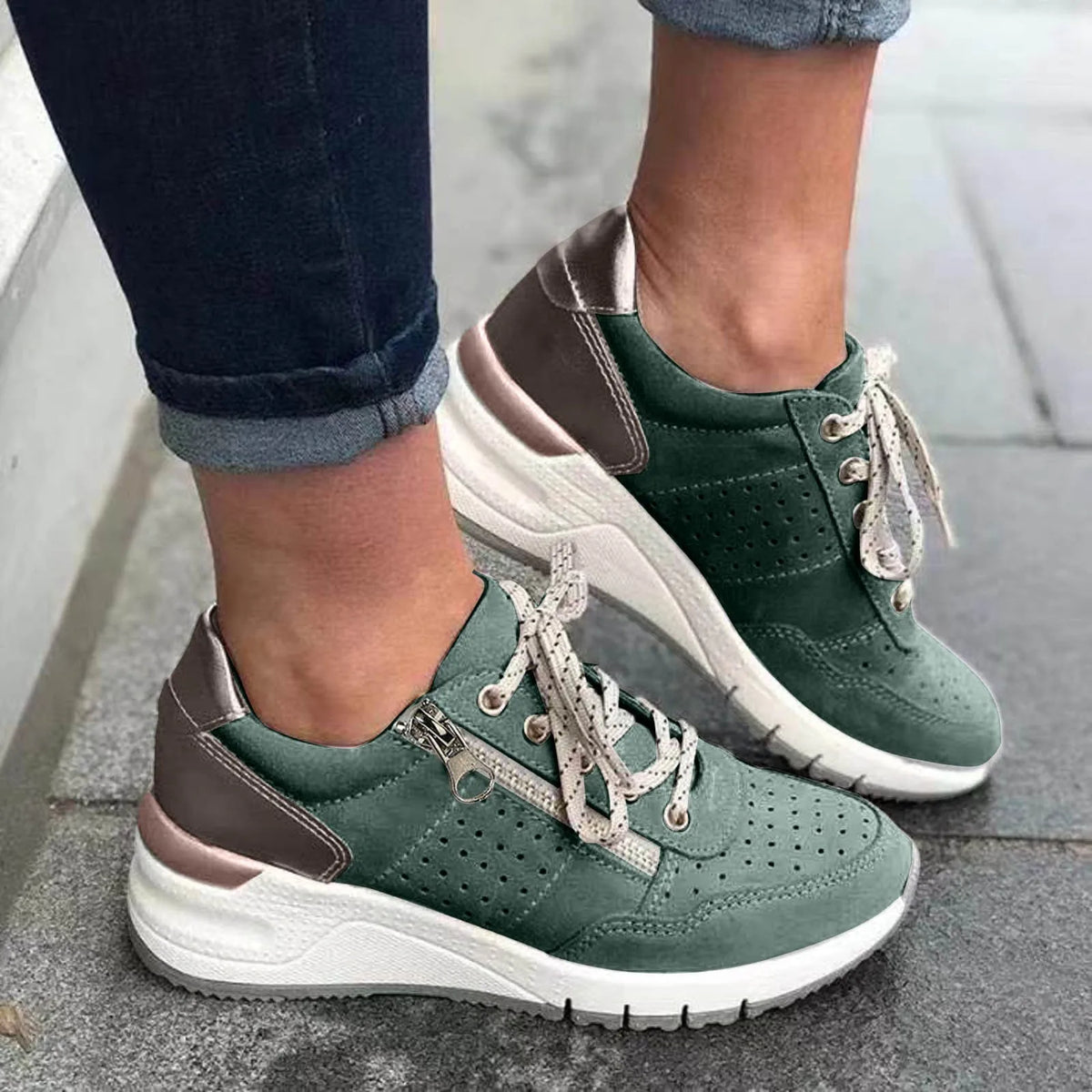 Emersyn – Trendy Dikke Zool Sneakers voor Dames