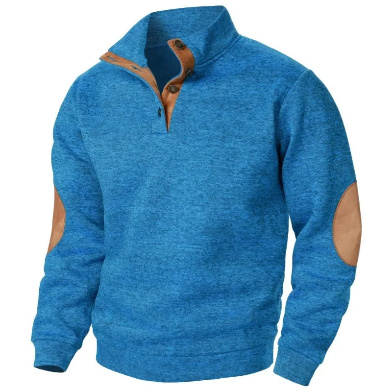 Licht sweatshirt met V-hals voor heren