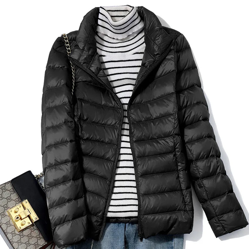 Dames Ultralichte Donsjacket met Slanke Pasvorm