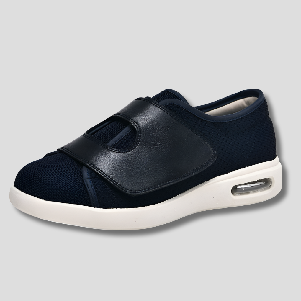 Brede diabetische schoenen voor gezwollen voeten