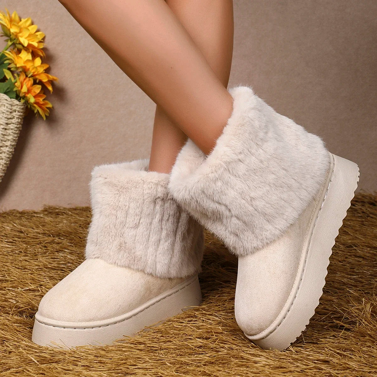 Calf snowboots voor dames – winterproof