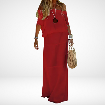 Elegante Witte Maxi Strandjurk