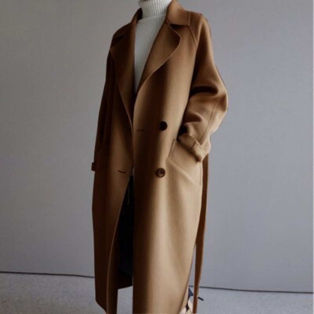Chaveli - elegante Wollen Jas Voor Dames